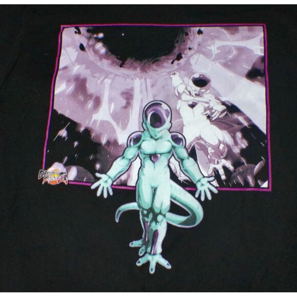 Dragon Ball Z Adult Size Small Shirt Black Fighter Freeza Final Attack Anime - Picture 2 of 4